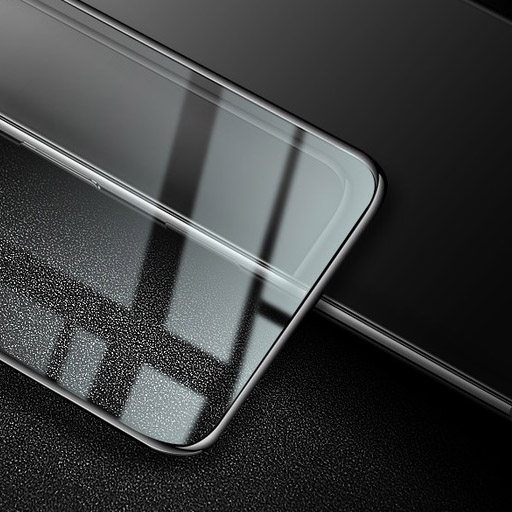 Szkło hartowane Bizon Glass Edge dla Galaxy A73 5G, czarne.